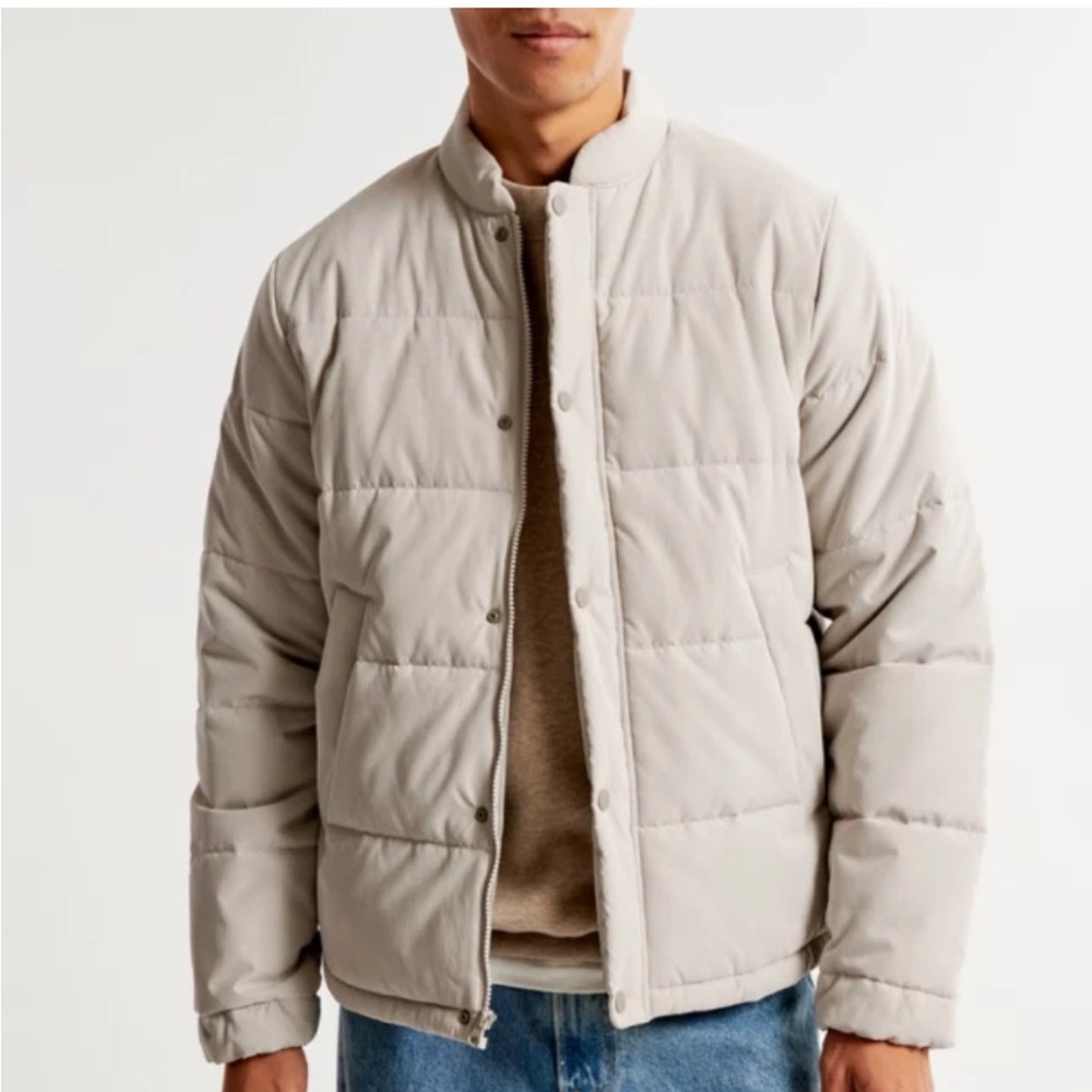 Abercrombie everyday jacket size medium beige